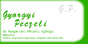 gyorgyi peczeli business card